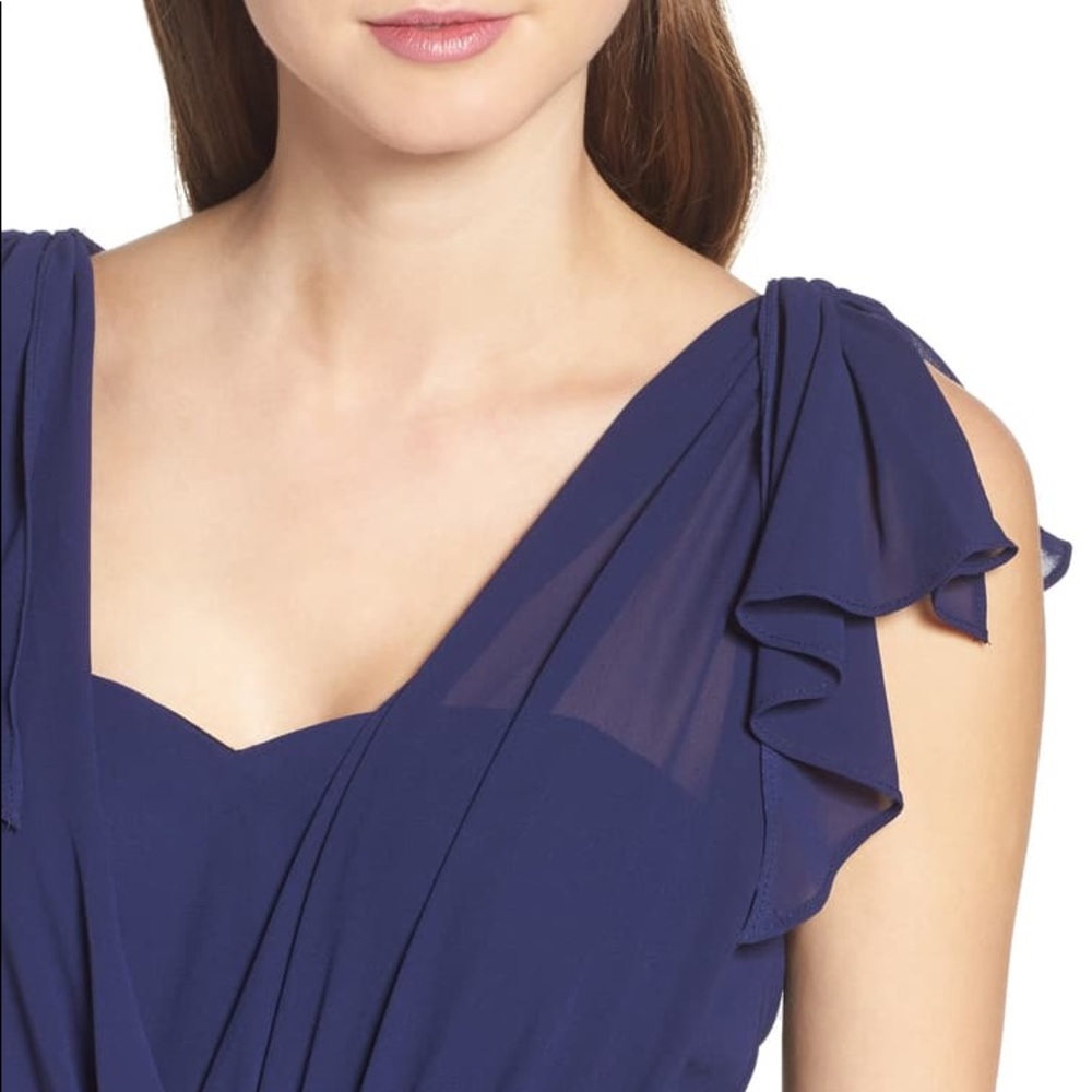 Lulu’s Flutter Sleeve Chiffon Gown - image 5